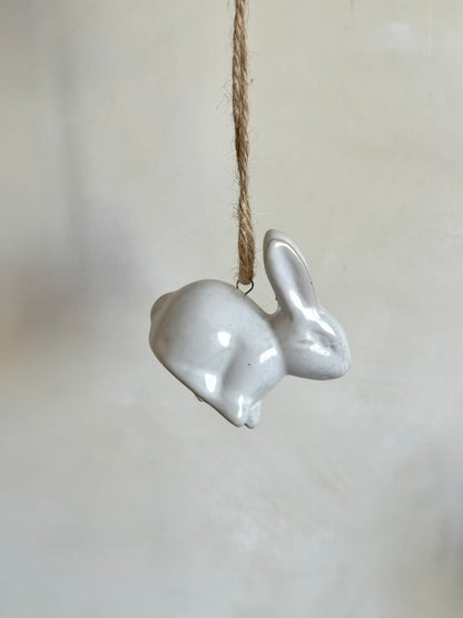 Small Ceramic Hanging Decorative Bunny