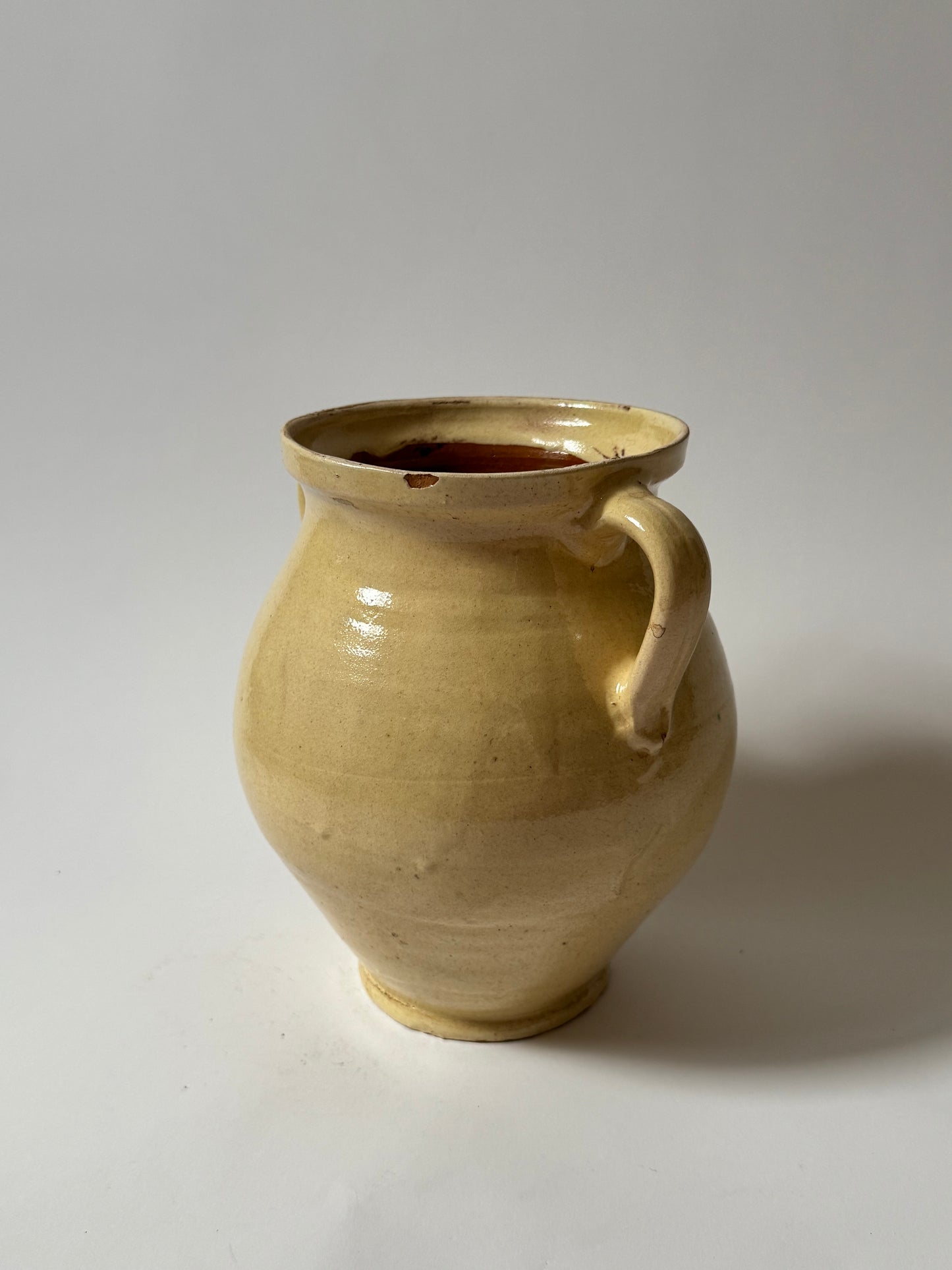 Butter Yellow Twin Handled Vessel