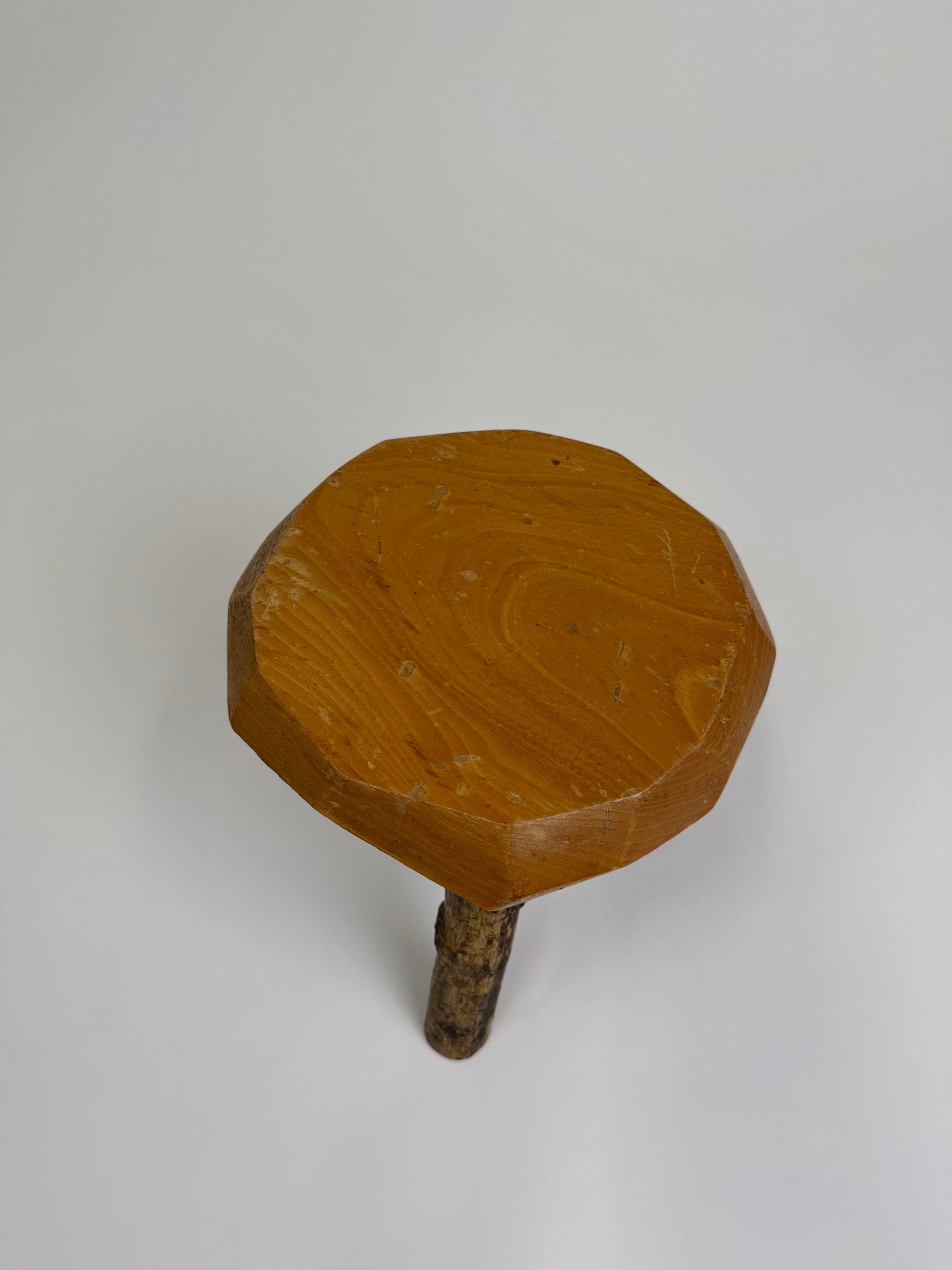 Small reclaimed wood decorative stool