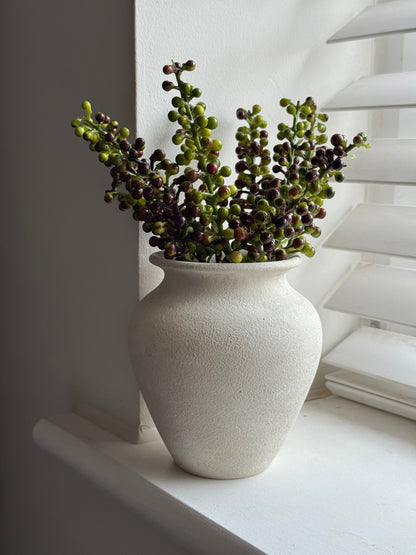 Up-cycled  |  light beige /off-white small classic urn