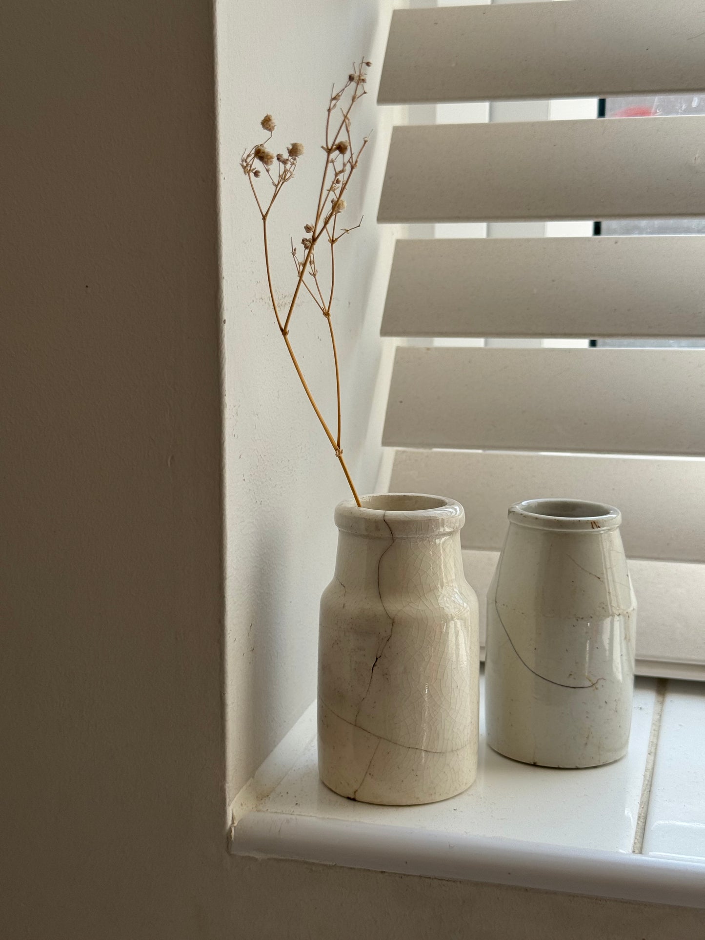 Vintage earthenware pots (imperfect)