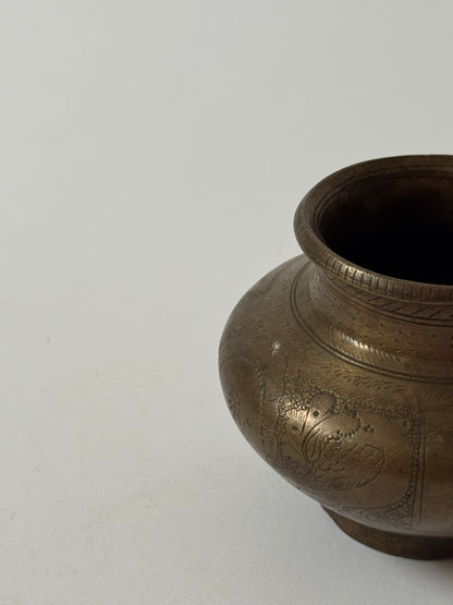 Small Vintage Brass Pots