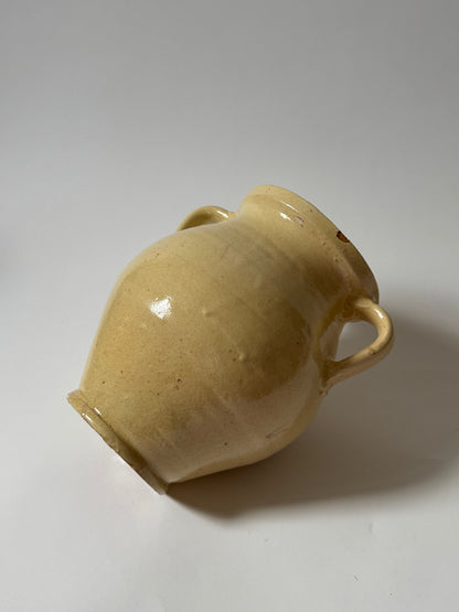 Butter Yellow Twin Handled Vessel
