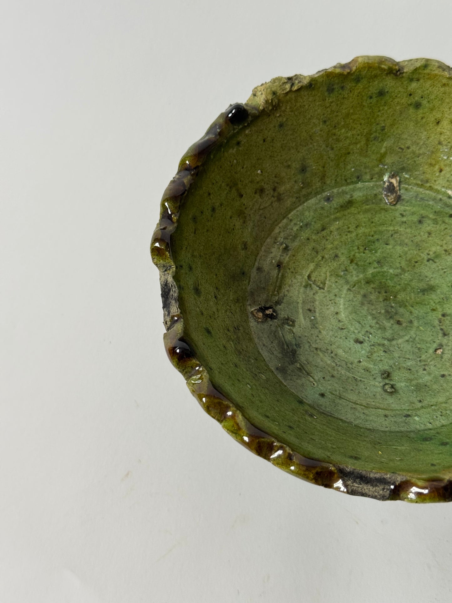 Green Moroccan Pedestal Bowl