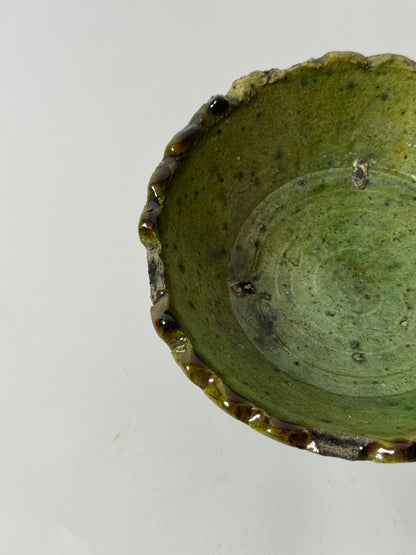 Green Moroccan Pedestal Bowl