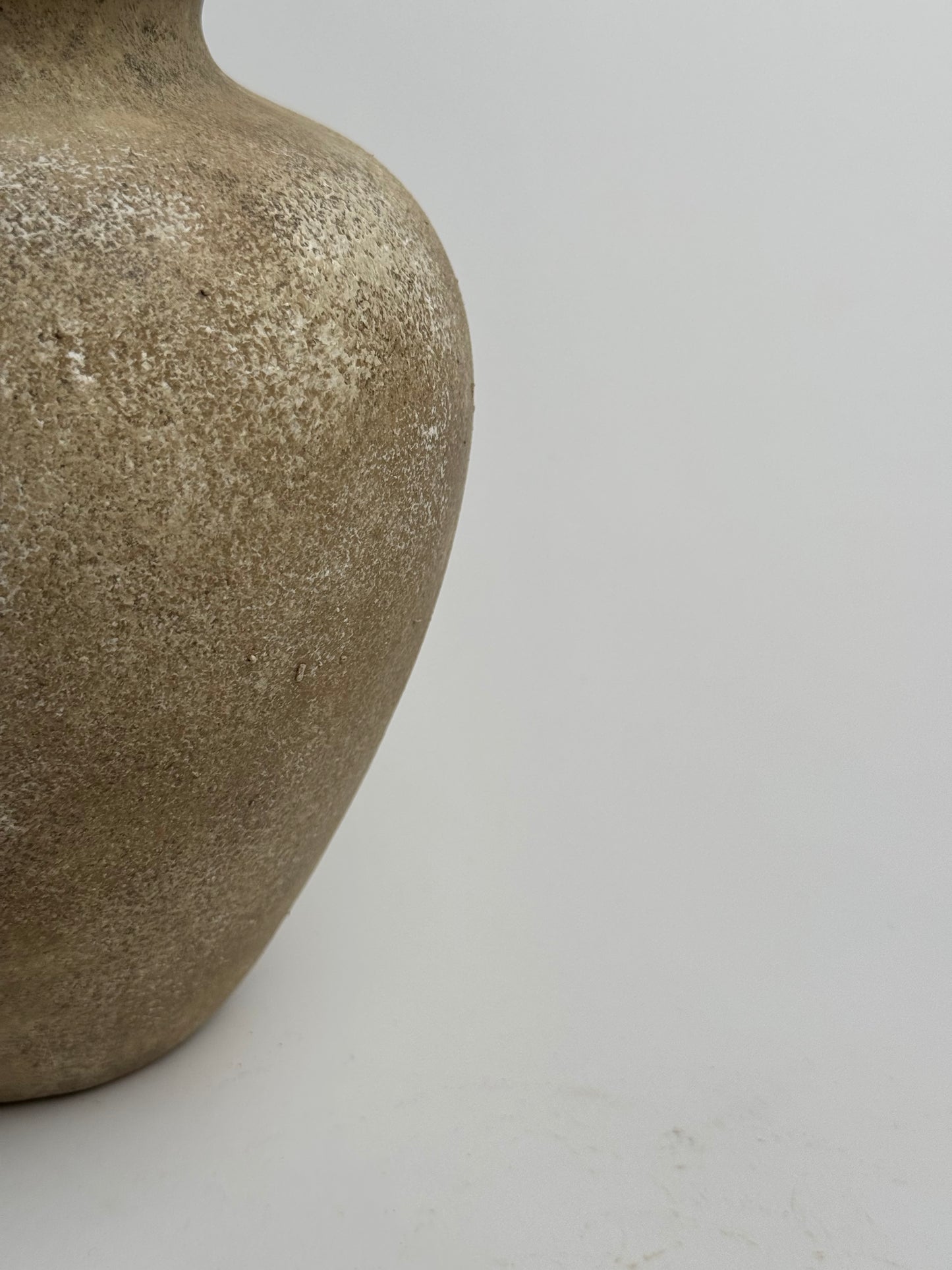 Up-Cycled | Beige Stone Effect Medium Tapered Vase