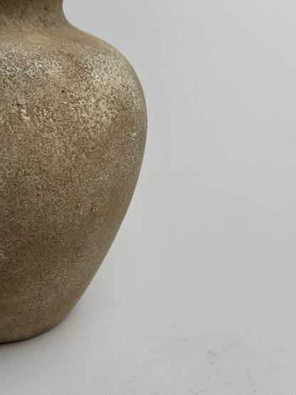 Up-Cycled | Beige Stone Effect Medium Tapered Vase