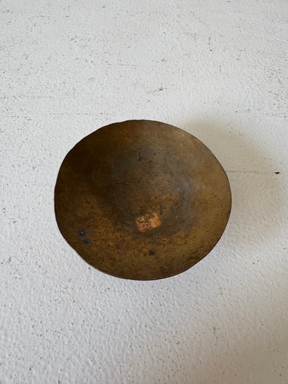 Small Vintage brass footed bowl