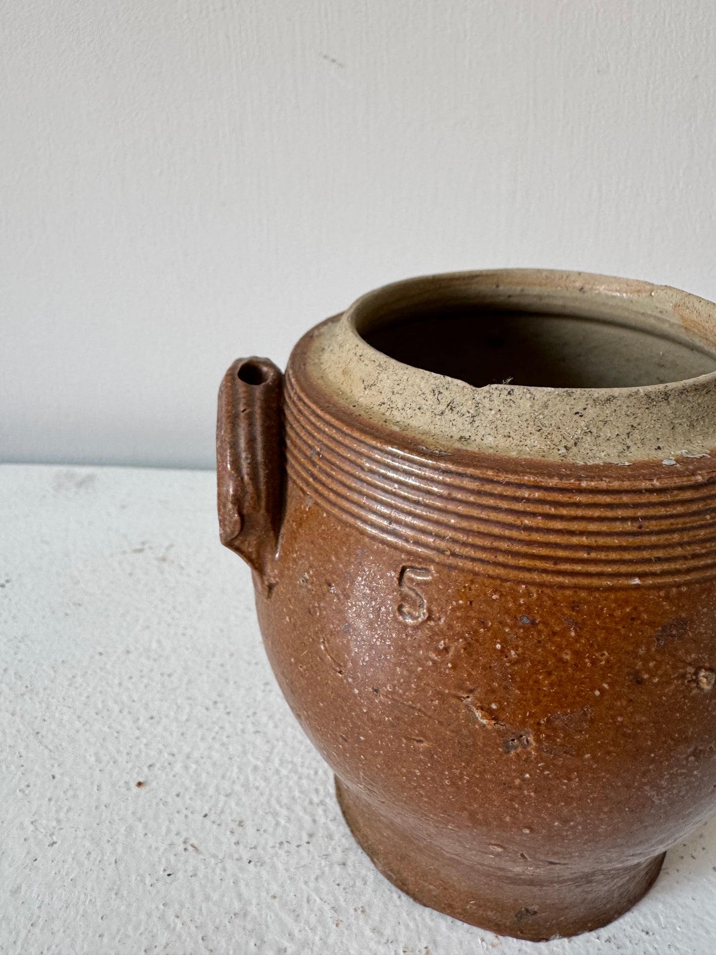 Vintage earthenware pot