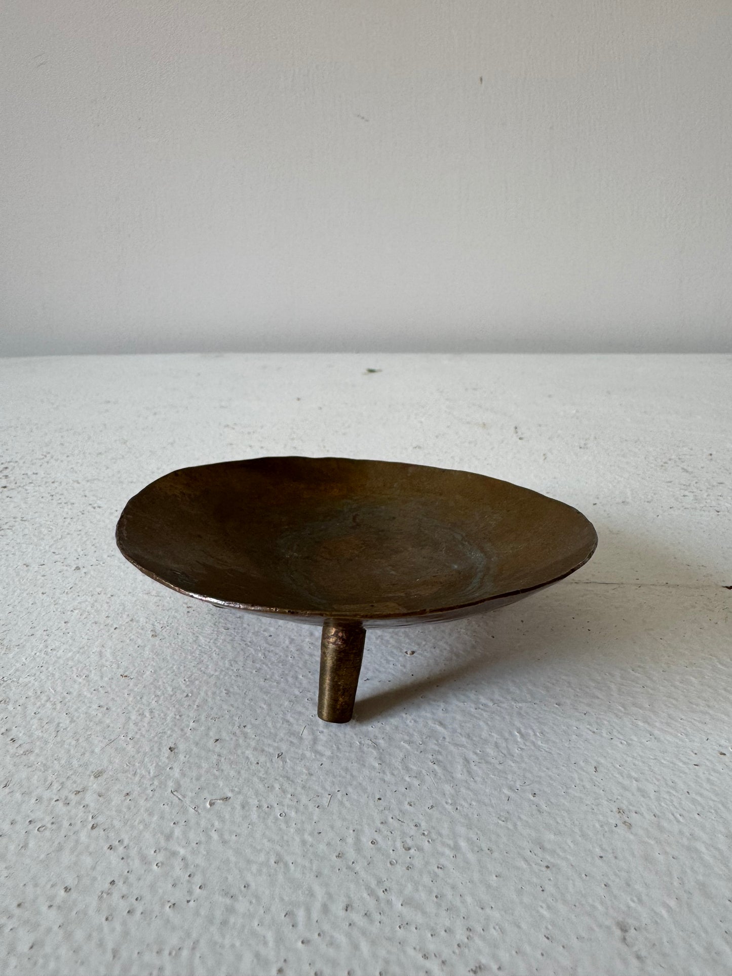 Small Vintage brass footed bowl