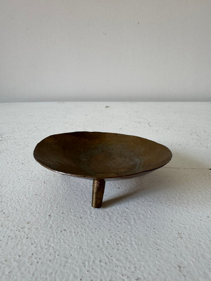 Small Vintage brass footed bowl