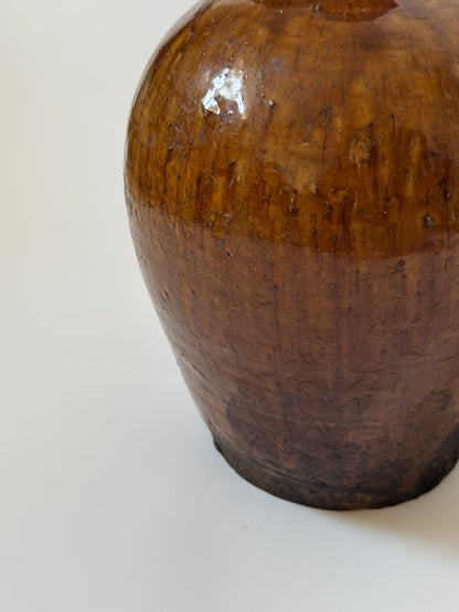 Large Amber Glaze Jug