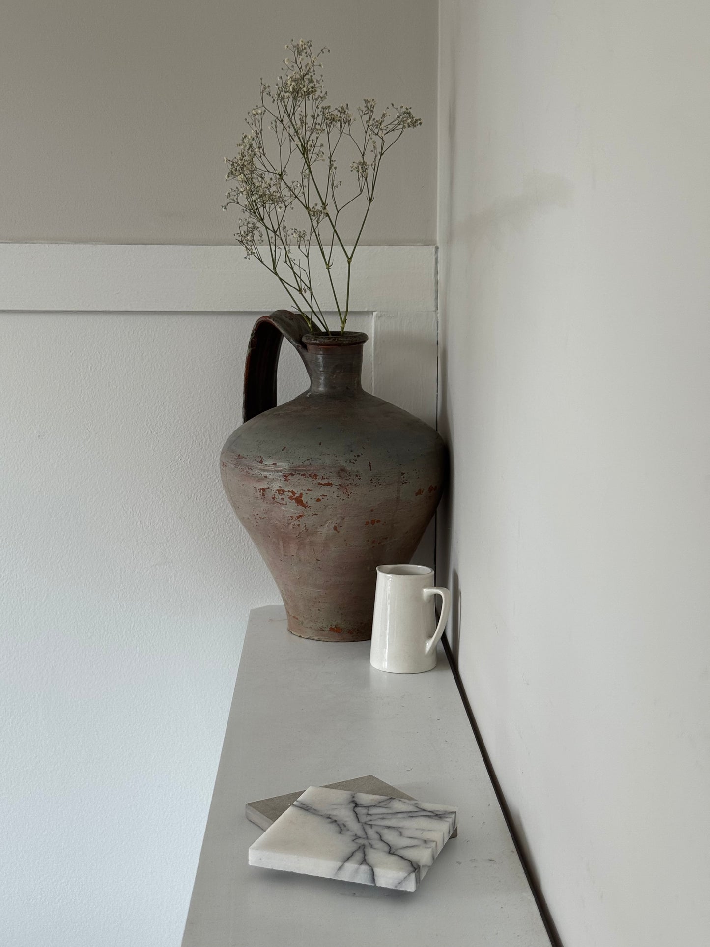 Large vintage terracotta jug