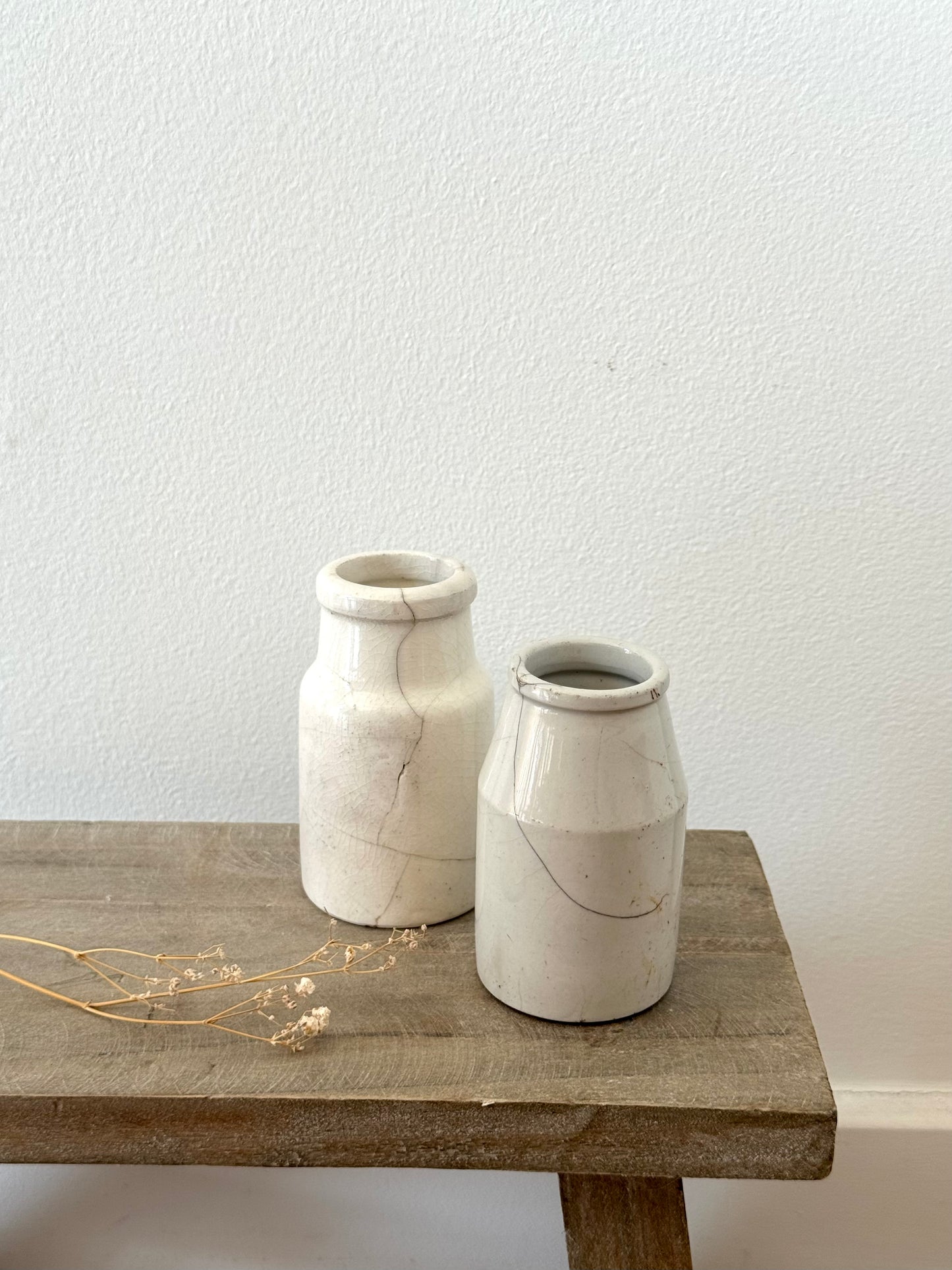 Vintage earthenware pots (imperfect)