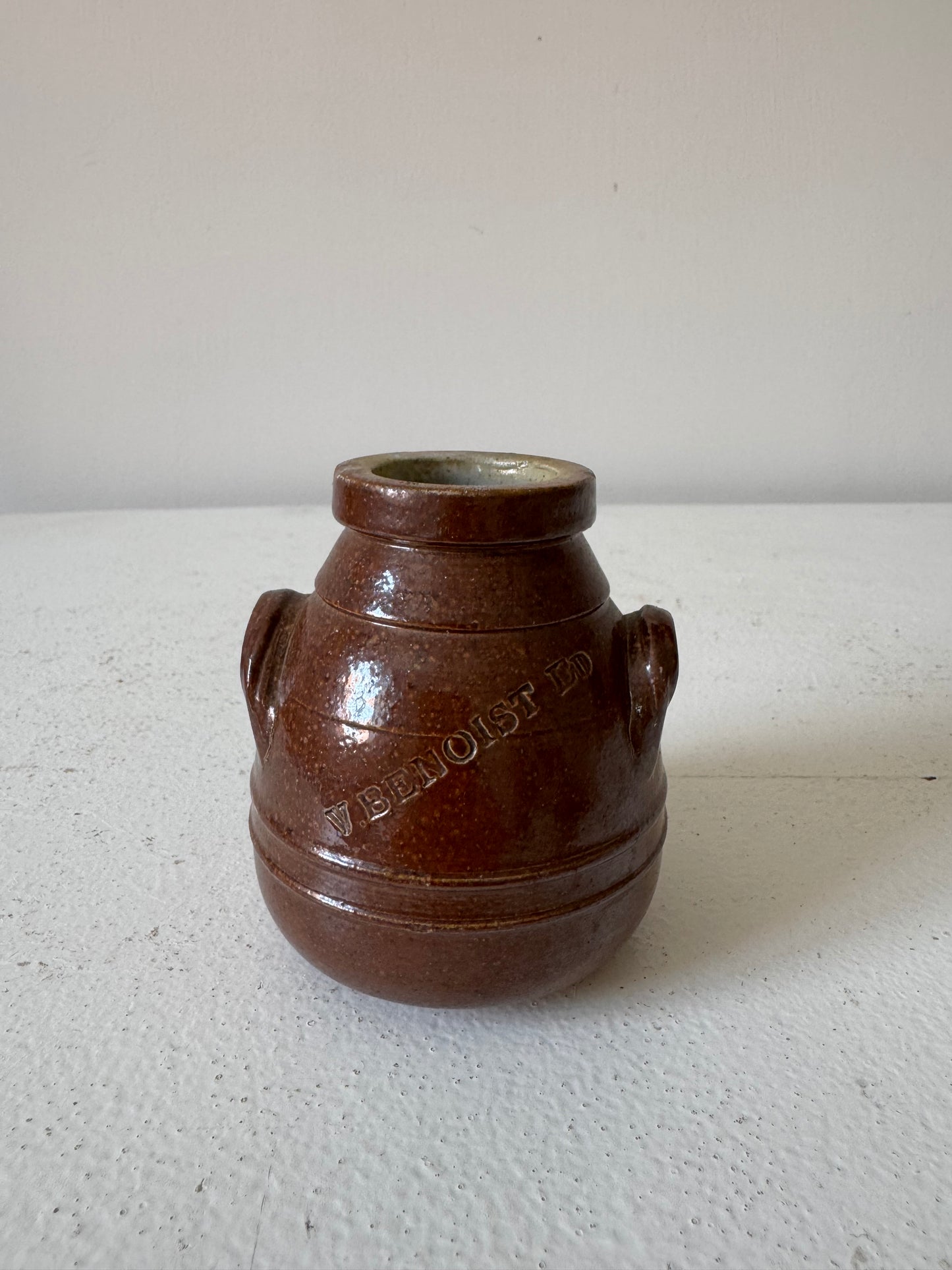 Small vintage glazed pot