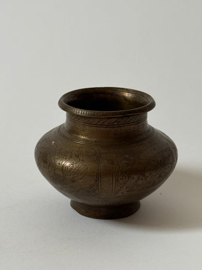 Small Vintage Brass Pots