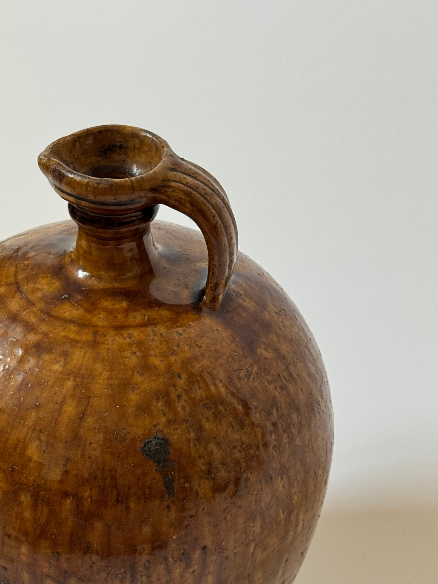 Large Amber Glaze Jug