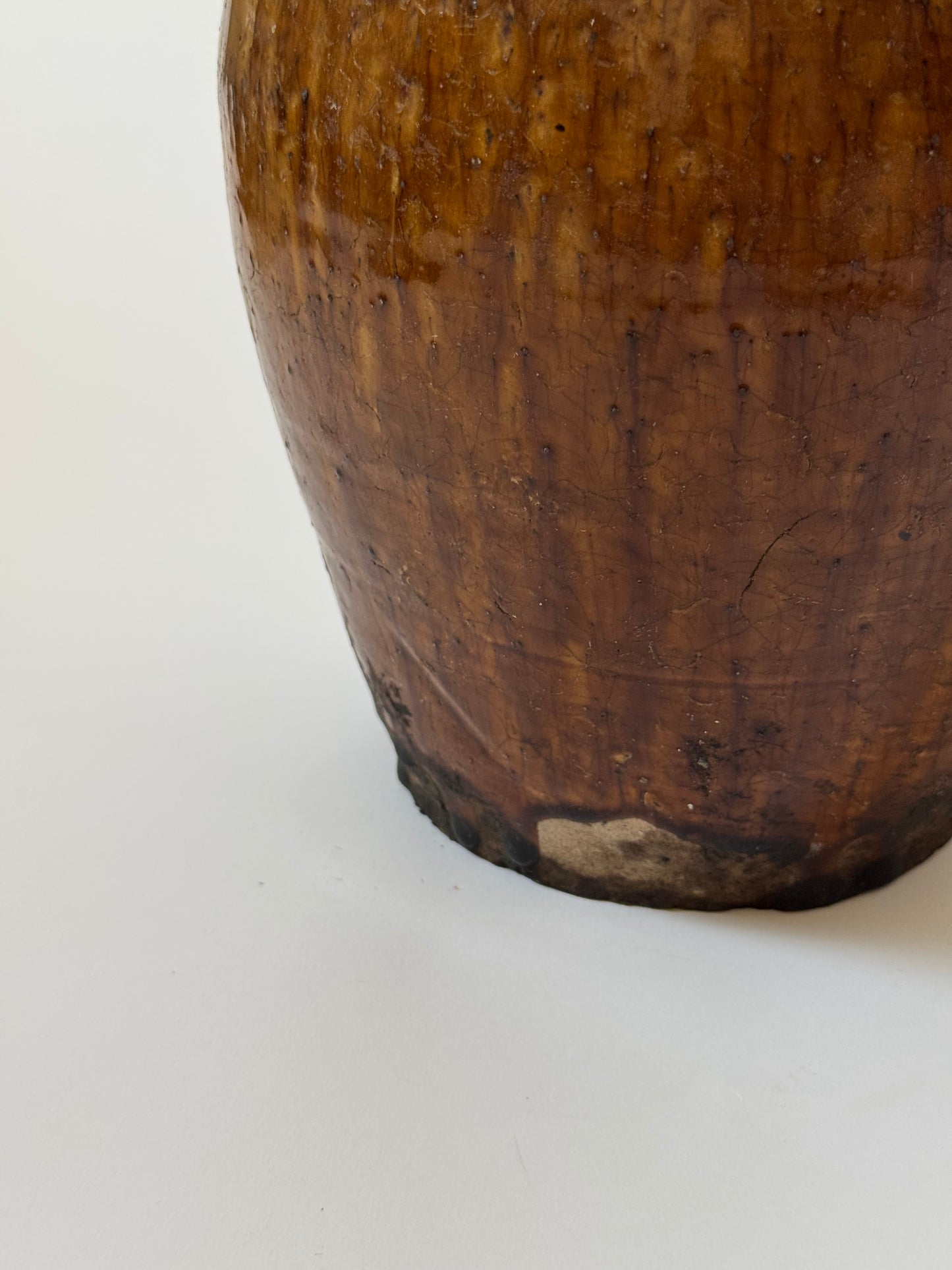 Large Amber Glaze Jug