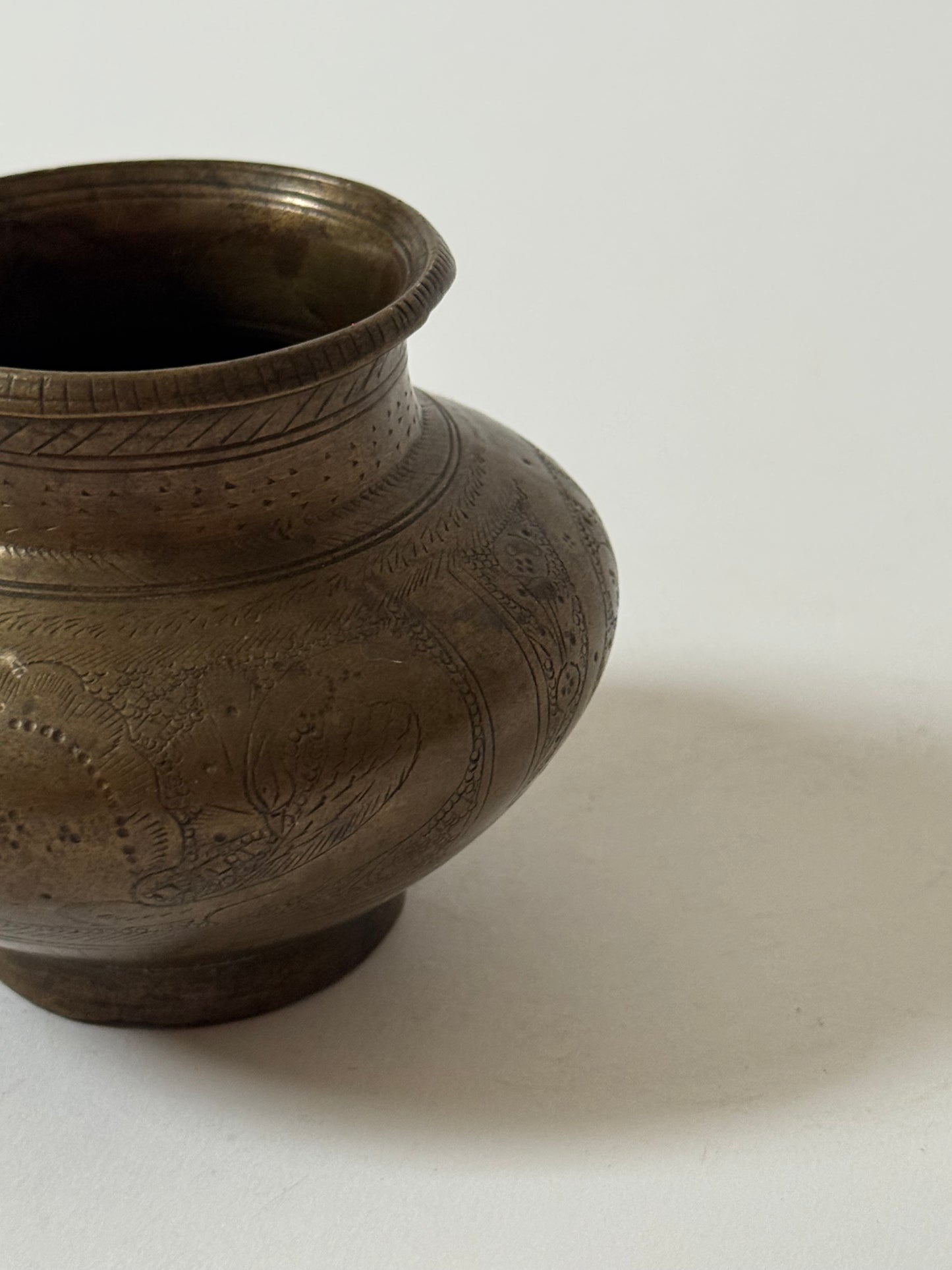 Small Vintage Brass Pots