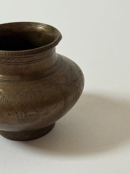 Small Vintage Brass Pots