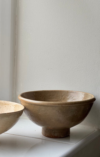 Soft Brown Vintage Japanese Tea Bowl
