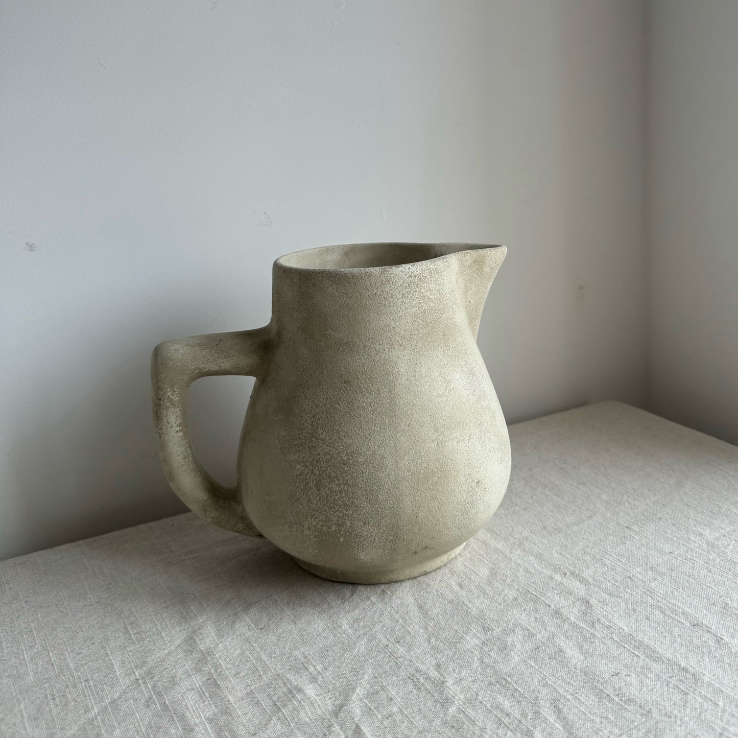 CLOUD  |  light beige stone effect angled decorative jug