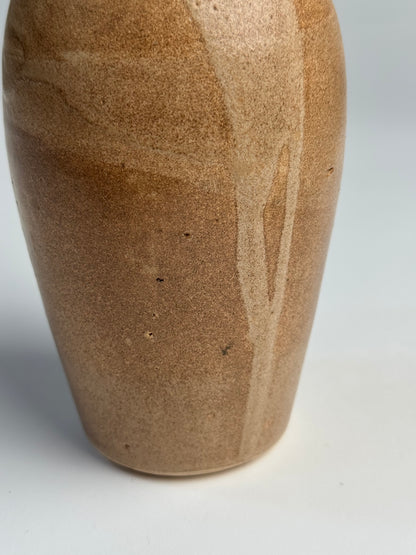 Light brown vintage glazed vase