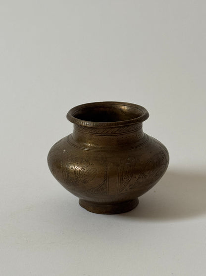 Small Vintage Brass Pots