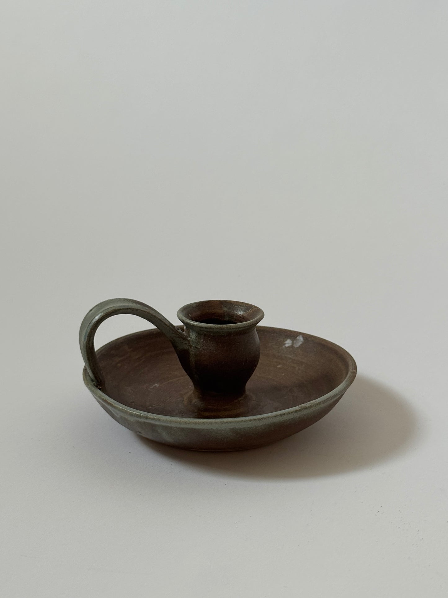 Two Toned Studio Pottery Candle Holder