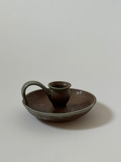 Two Toned Studio Pottery Candle Holder