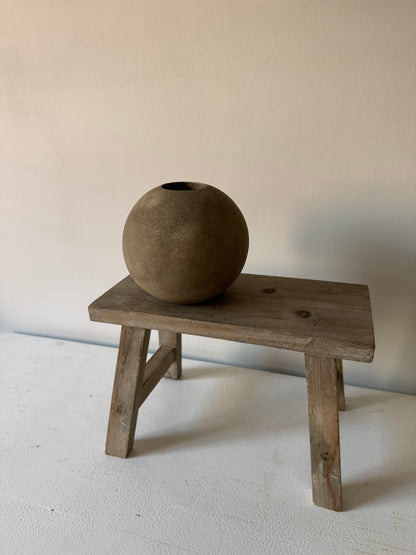 EARTH  | earthy brown round ball vase
