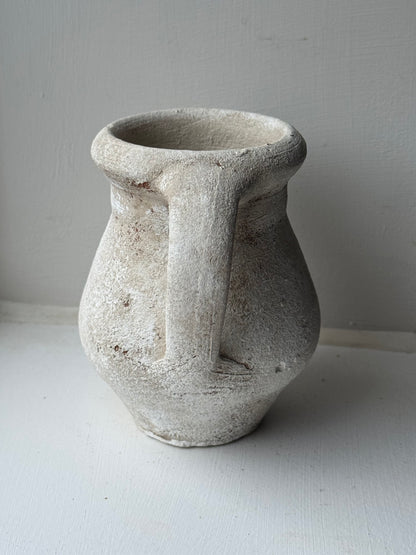 Up-Cycled | Small Off-White Double Handled Pot