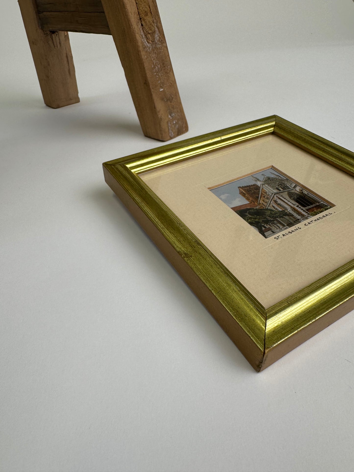 Small Vintage gold framed print