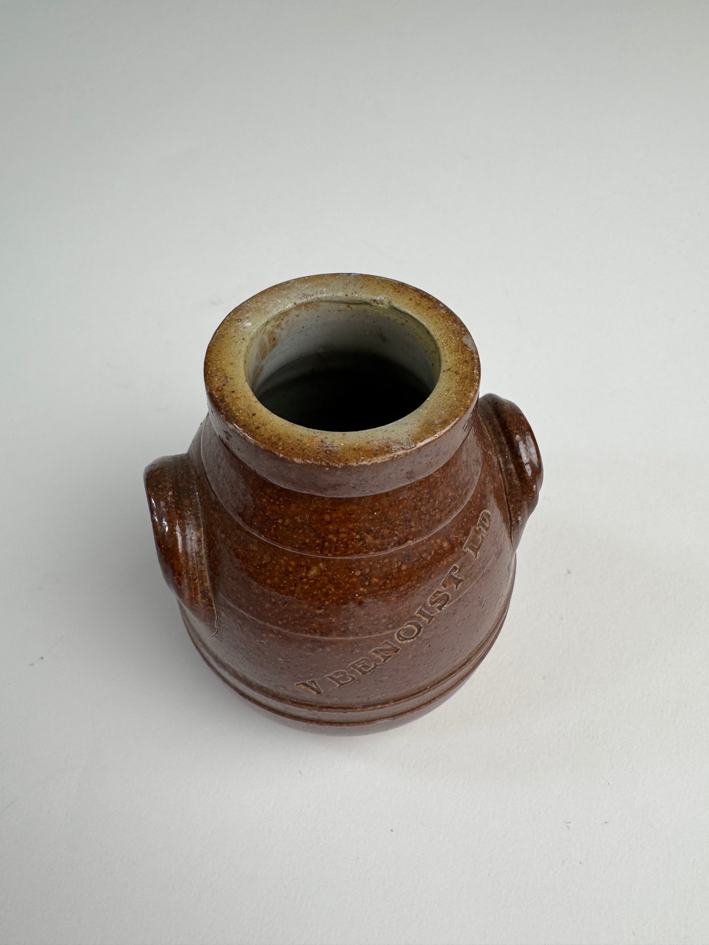 Small vintage glazed pot