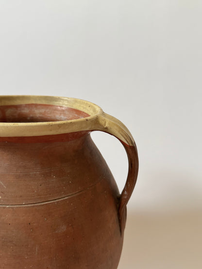 Large Aged Terracotta Jug