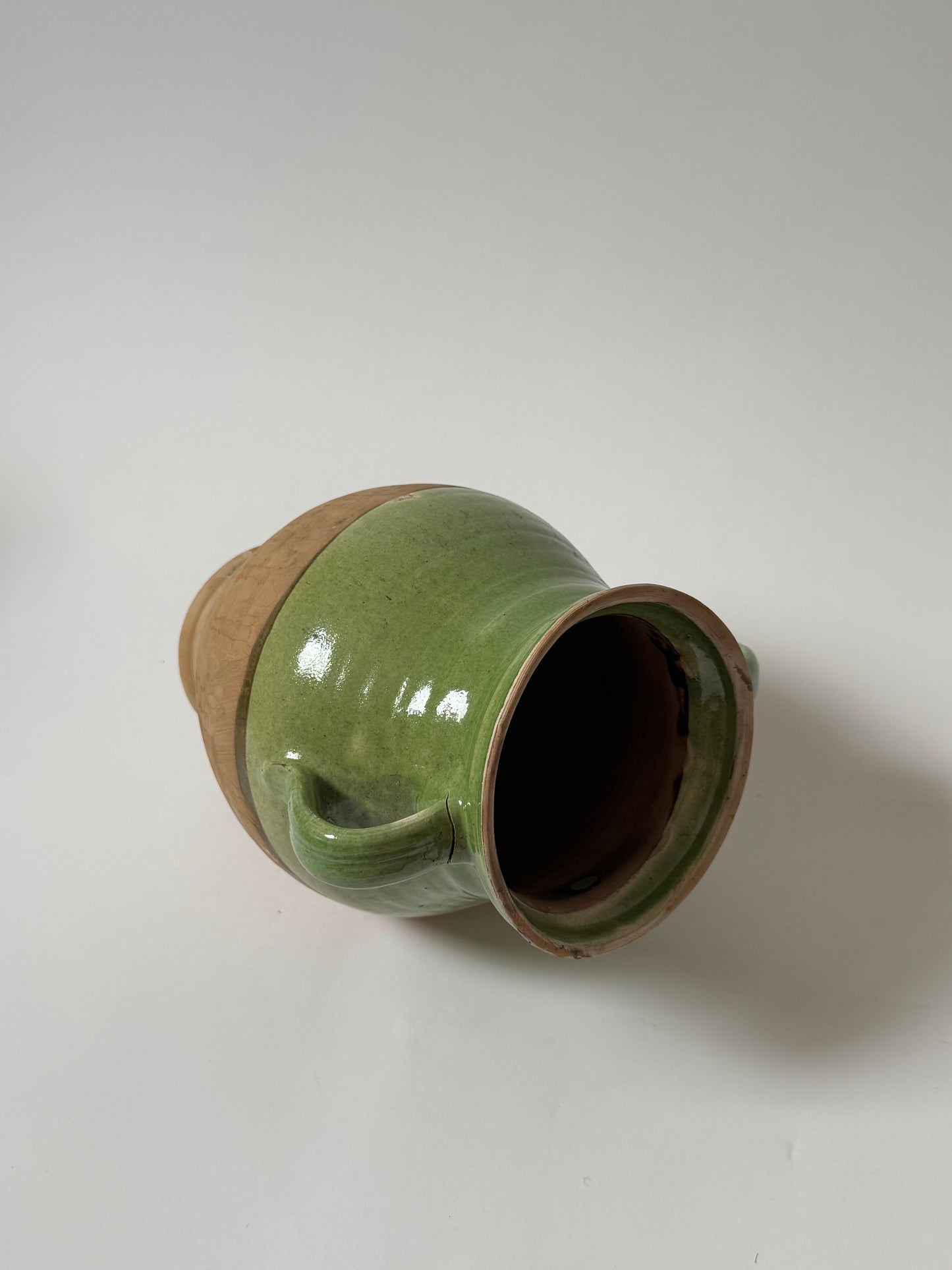 Light Green Half Glaze Vessel