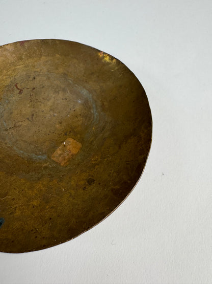 Small Vintage brass footed bowl