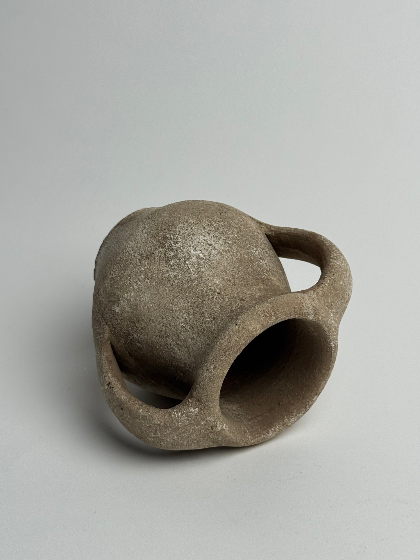 Up-Cycled | Beige Patina-Effect Double Handled Pot