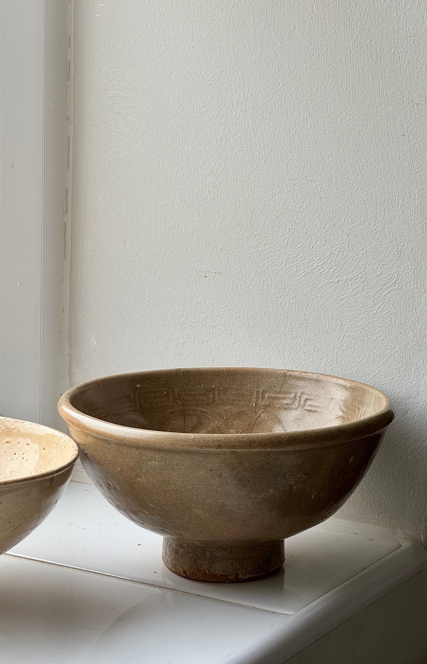 Soft Brown Vintage Japanese Tea Bowl