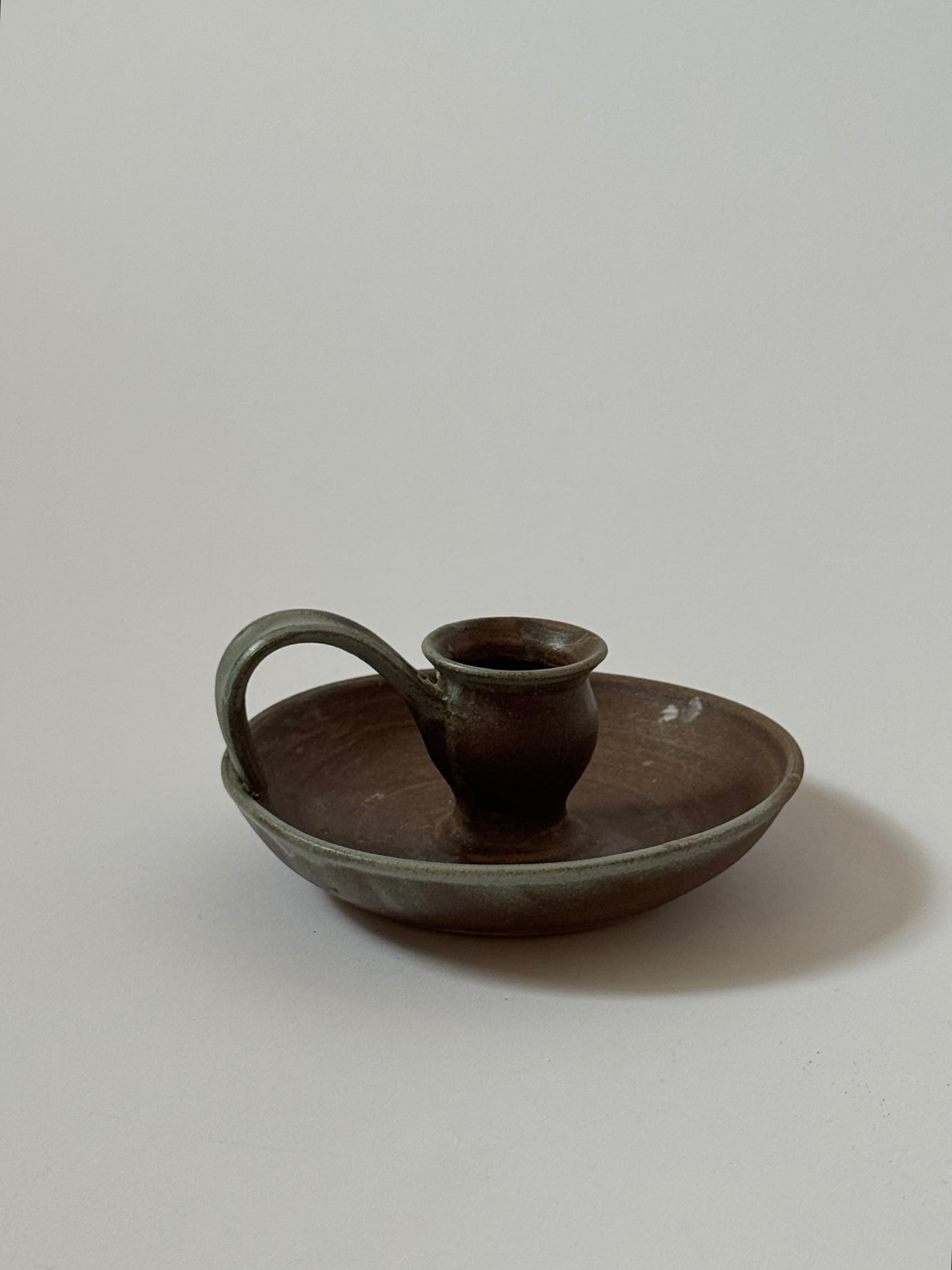 Two Toned Studio Pottery Candle Holder