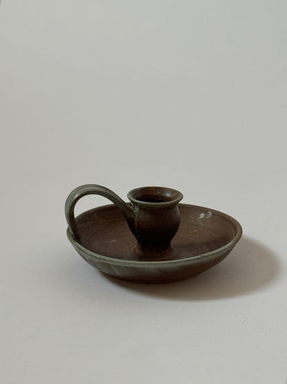 Two Toned Studio Pottery Candle Holder