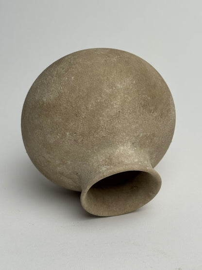 Up-Cycled | Small Brown Beige Rounded Pot