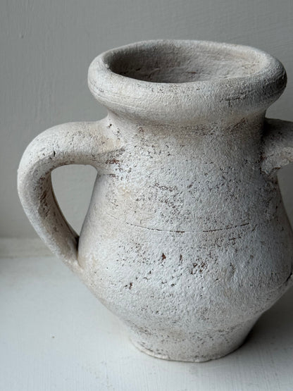 Up-Cycled | Small Twin Handle Off-White Pot