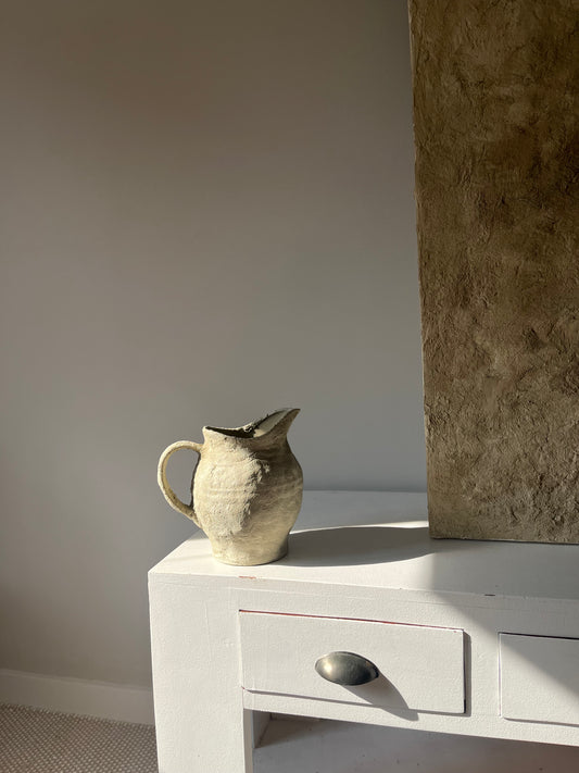CLOUD  |   light beige stone effect textured jug style vase