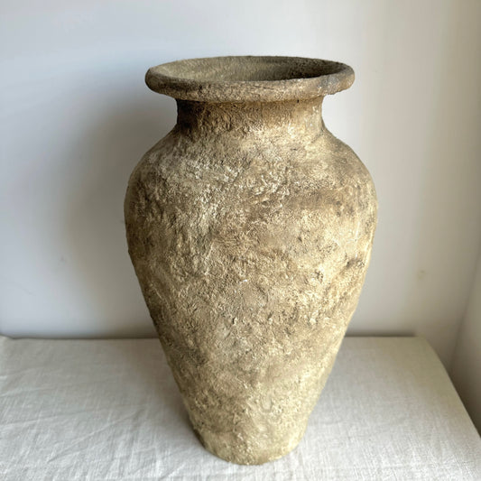 EARTH  |  Large warm brown, rustic textured vase