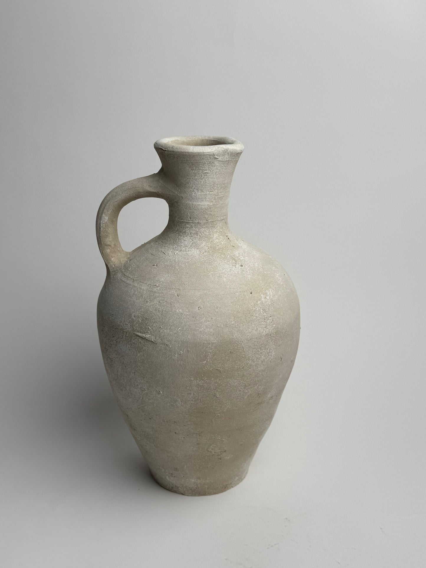 Up-Cycled | Large Off-White Mediterranean Style Jug