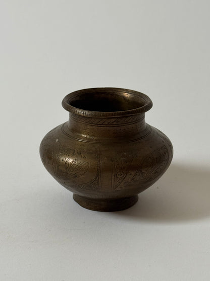Small Vintage Brass Pots