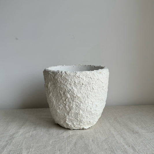 CLOUD  |  small papier mache pot