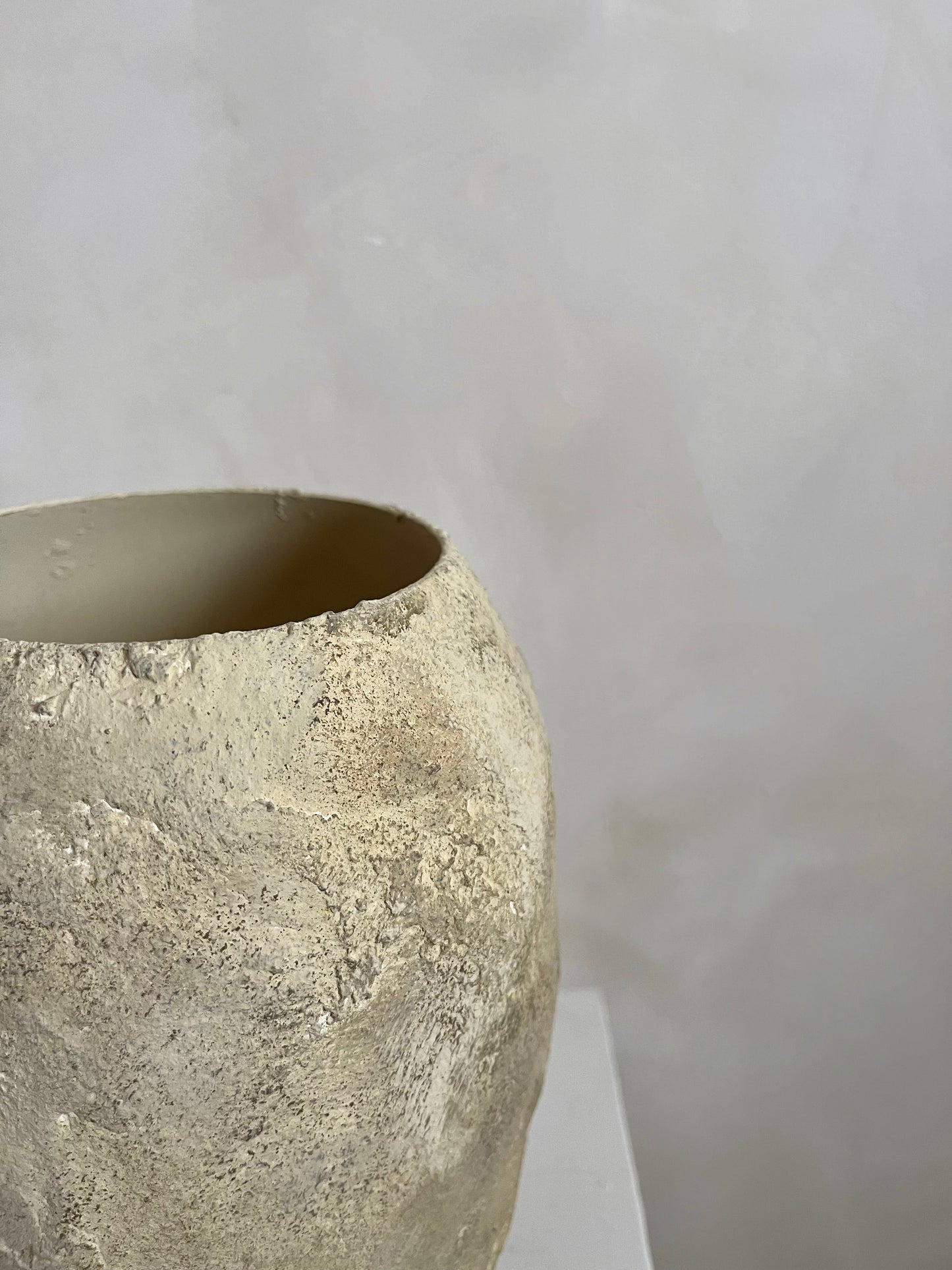 EARTH  | earthy beige brown heavily textured rustic pot