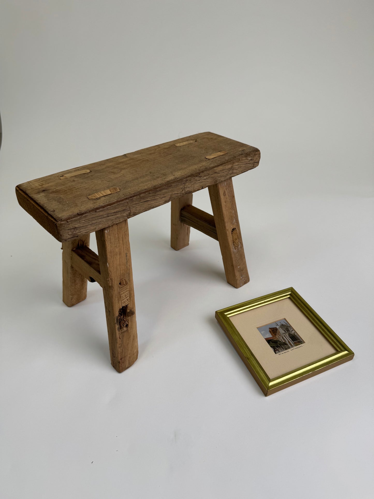 Small Vintage gold framed print